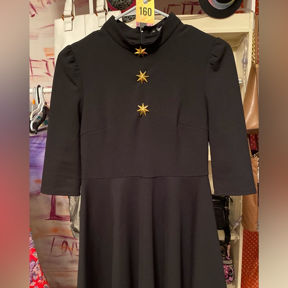 Black dress high neck size M
